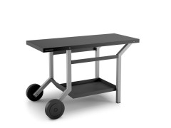 TABLE ROULANTE POUR PLANCHA NOIR/GRIS