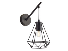 APPLIQUE BYRON E27 METAL NOIR INSPIRE