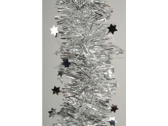 GUIRLANDE INT PET ETOILE D9CM 2M70 SCINTILLANT BRILLANT ARGENT