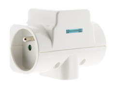 TRIPLITE PARAFOUDRE 2X16A+6A BLANC