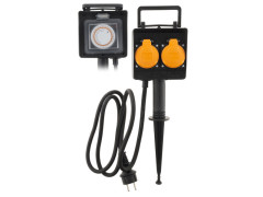 BIPLITE ETANCHE A PIQUER + PROGRAMMATEUR + CAPUCHON