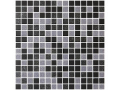 MOSAIQUE MUR ARTENS POOL MIX NOIR 32,7X32,7CM