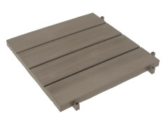 DALLE CLIPSABLE EASY 380X380X25MM POLYPROPYLENE BRUN TAUPE