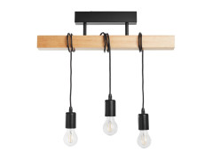 PLAFONNIER TOWNSHEND E27X3 60W METAL BOIS