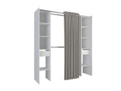 DRESSING STAR PLUS BLANC 2 COLONNES 36CM+2 PENDERIES+1 RIDEAU KIT
