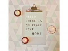 TOILE LED HELLO 30X30