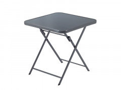 TABLE PLIANTE EMYS ACIER GRIS 70X70 CM