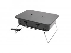 BARBECUE CHARBON DE BOIS VALISETTE GRIS
