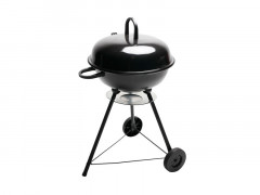 BARBECUE CHARBON DE BOIS DIAM 48 CM NOIR