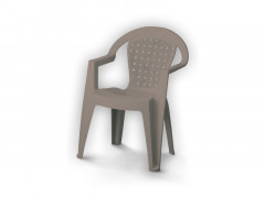 FAUTEUIL MONOBLOC NORMA TAUPE
