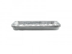 BARQUETTE ALUMINIUM GRANDE AVEC TROU X 5 34x23x2.8cm