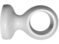 SUPPORT BOIS D35 FERME 65MM LAQUE BLANC