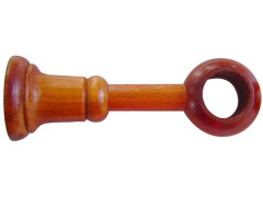 SUPPORT POUR TRINGLE A RIDEAU BOIS D28 FERME 85-130MM MERISIER