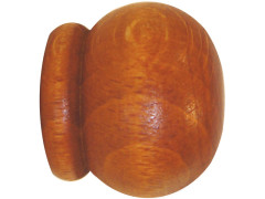 EMBOUT BOIS POUR TRINGLE A RIDEAU D35 ANGLAIS A VISSER MERISIER X2