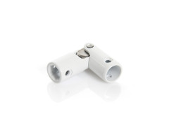 CARDAN HEXAGONAL 10MM ROND 12MM ACIER BLANC