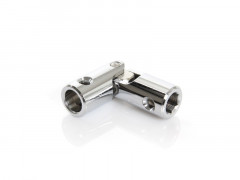 CARDAN HEXAGONAL 10MM ROND 12MM ACIER CHROME