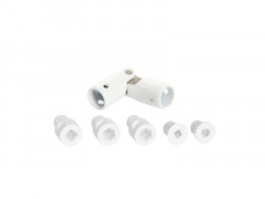 CARDAN UNIVERSEL POUR VOLET ROULANT ACIER BLANC