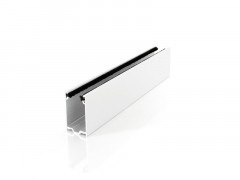 COULISSE ALUMINIUM BLANC AVEC JOINT LONGUEUR 2.20M
