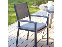 GALETTE PERLA TAUPE 40X40X5 CM
