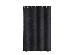 RIDEAU TAMISANT MAILLE NOIR 140X250 CM