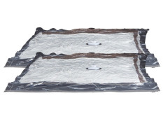 SAC DE RANGEMENT SOUS VIDE TRANSPARENT 80X130 CM LOT DE 2