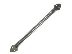 FERME PORTE A RESSORT SPIRALE ACIER NOIR BRILLANT LONGUEUR 283MM