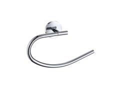 PORTE SERVIETTE A COLLER ET A VISSER ANNEAU SUITE METAL 45 CM CHROME