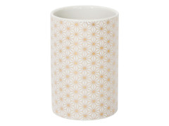 GOBELET BOHEME BLANC/OR