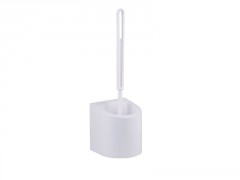 POT BALAI WC FUNKY EN PLASTIQUE BLANC A POSER