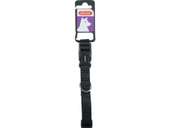 COLLIER CHIEN NYLON 25/35 CM NOIR