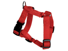 HARNAIS CHIEN rï¿½glable NYLON 25/35 CM ROUGE