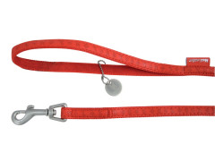 LAISSE CHIEN MC LEATHER 25MM/1.2M ROUGE