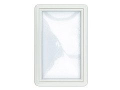 HUBLOT BLANC PORTE GARAGE COULISSANTE 37X23,5CM EPAISSEUR 22 A 26 MM