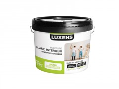PEINTURE BLANC INTERIEUR SEJOUR ET CHAMBRE LUXENS SATIN 10L