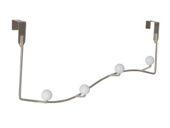 PORTEMANTEAU A SUSPENSRE GOUACHE METAL TETE BLANCHE 4 PATERES