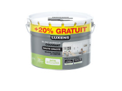 PEINTURE INTERIEUR HAUTE OPACITE BLANC SATINE 10L+20% GRATUIT