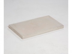 COUVRE-MUR PLAT LISSE GRIS,  H.3 X L.28 X P.50 CM