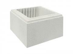 ELÉMENT DE PILIER CLASSIQUE UNISLISS LISSE BLC H.16.7 X L.30 XP.30 CM