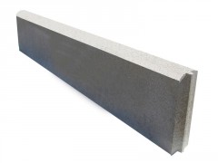 BORDURE DROITE LONGUEUR 1M - AVEC EMBOÎTEMENT BÉTON GRIS H.20 XL100 CM