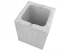 ELÉMENT DE PILIER TRADITION À ENDUIRE GRIS,  H.24 X L.20 X P.20 CM