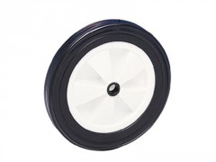 ROUE POUSSETTE BANDAGE PVC DIAMETRE 125MM 30KG