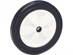 ROUE POUSSETTE BANDAGE PVC DIAMETRE 165MM 40KG