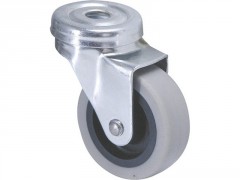 ROULETTE PIVOTANTE A OEIL GRIS POLYPRO DIAMETRE 42MM