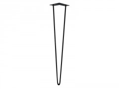 PIED DE TABLE HAUTE FILAIRE ACIER EPOXY NOIR HAUTEUR 71CM