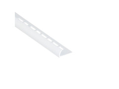 PROFIL 1/4 ROND ANGLE SORTANT PVC BLANC 12MM L2.5 STANDERS