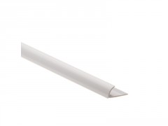 PROFIL 1/4 ROND ANGLE SORTANT PVC GRIS CLAIR 8MM L2.5 STANDERS