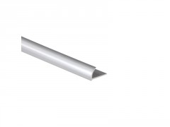 PROFIL 1/4 ROND ANGLE SORTANT PVC ARGENTE 10MM L2.5 STANDERS