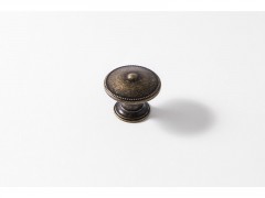BOUTON ROND METAL VIEU LAITON LOT DE 4 PIECES