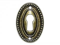 ENTREE DE CLE LOUIS XVI  EN LAITON BROSSE HAUTEUR 35MM