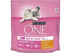 CROQUETTE CHAT PURINA ONE KITTEN POULET/CEREALES COMPLETES 1,5KG